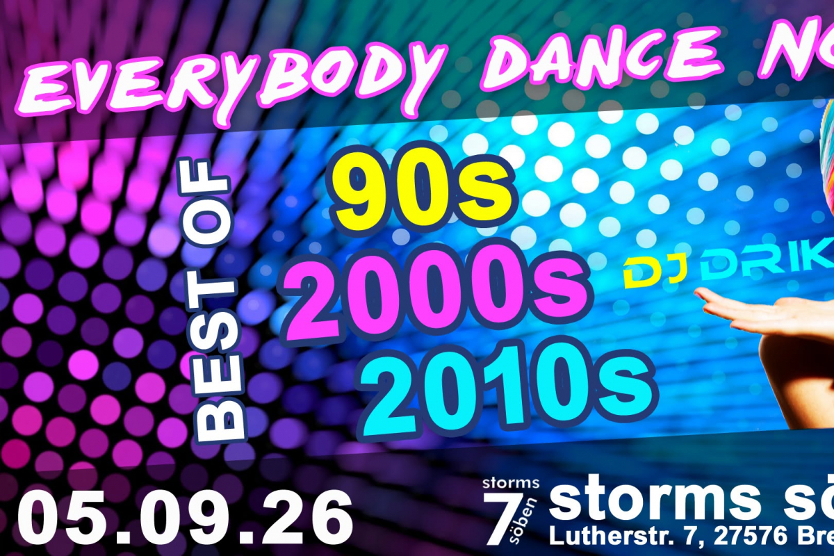 Everybody Dance Now – Best of 90s, 2000s & 2010s